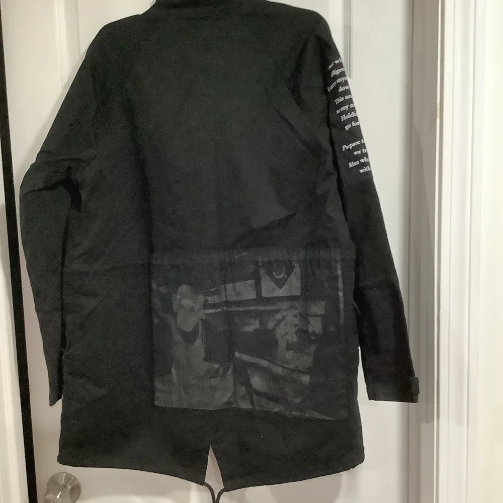 Crooks & Castles Mens Medium Vultures Trench Jacket